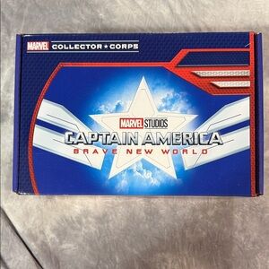 Marvel Captain America Brave New World Box - Blue and Red